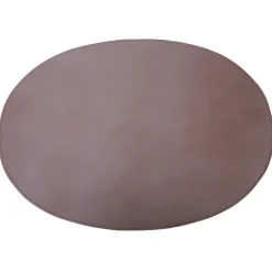 Ørskov placemat leather oval 47x34 cm, Elephant Brown New