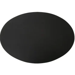 Ørskov placemat leather oval 47x34 cm, Black Clearance