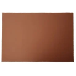 Ørskov placemat leather square, cognac Brown Discount