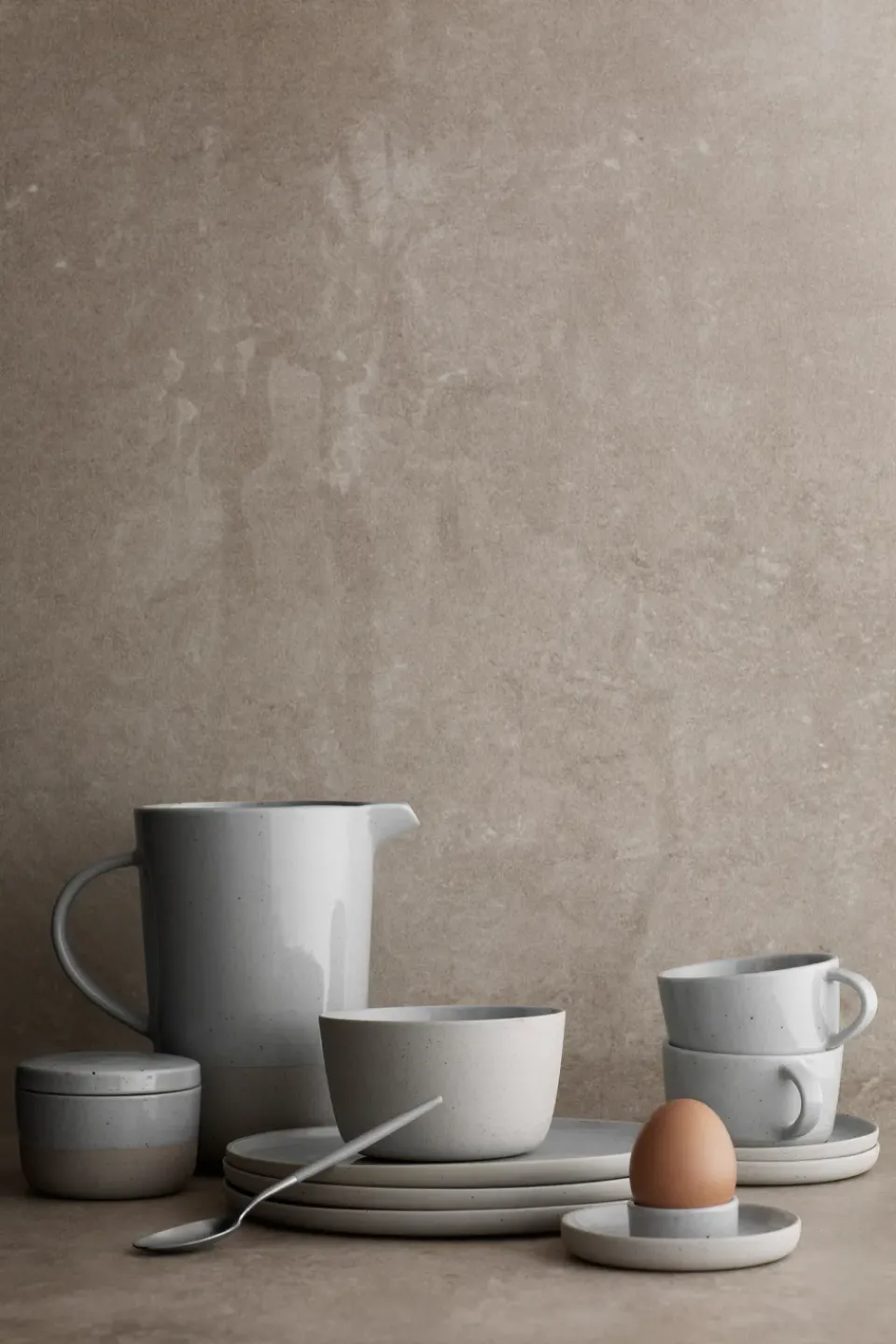 Blomus Sablo egg cup Ø10 cm 2-pack, Cloud GreyBeige Hot