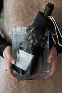 Sagaform Blanka vase/wine cooler Ø15x20 cm, Clear Transparent