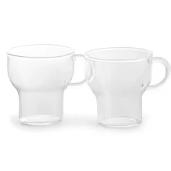 Sagaform glass mug 15 cl 2-pack, clear Transparent New