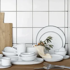 Broste Copenhagen Salt bowl without dots, Ø 15.5 cm White Clearance