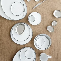 Broste Copenhagen Salt plate without dots, Ø 28 cm White Outlet