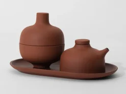 Design House Stockholm Sand plate oval 12.5x20 cm, clay Red Online