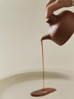 Design House Stockholm Sand soy sauce bottle 12 cl, clay Red Clearance
