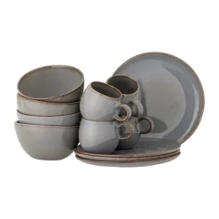 Bloomingville Sandrine breakfast set 12 pieces, Grey Best