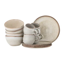 Bloomingville Sandrine breakfast set 12 pieces, Natural Brown Best
