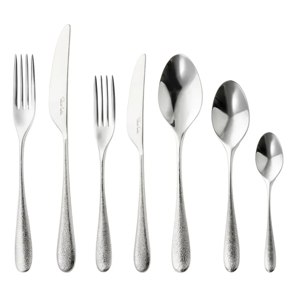 Robert Welch Sandstone cutlery set polished, 42 pieces Silver-coloured Hot