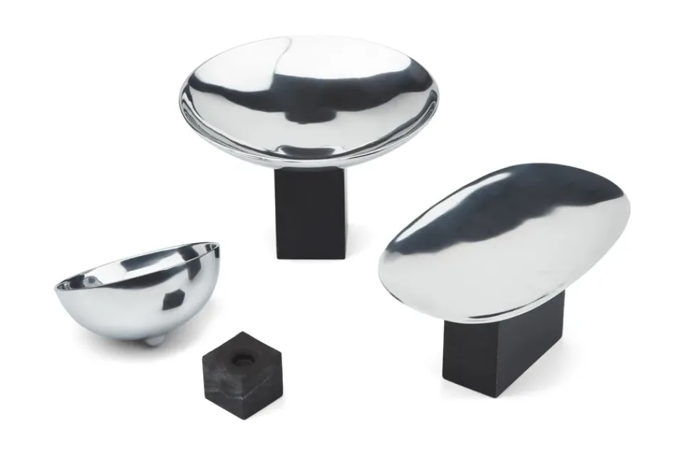 Gejst Sapoto bowl small Ø14 cm, Silver BlackSilver-coloured New