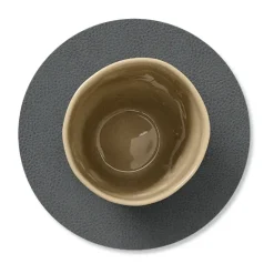 LIND DNA Serene coaster circle Ø10 cm, Anthracite Black Outlet