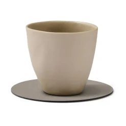 LIND DNA Serene coaster circle Ø10 cm, Ash Grey Outlet