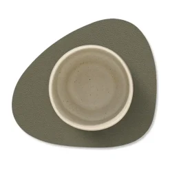 LIND DNA Serene coaster curve 11x13 cm, Moss Green