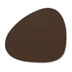 LIND DNA Serene coaster curve 11x13 cm, Hazel Brown