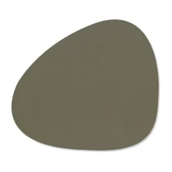LIND DNA Serene placemat curve S 24x28 cm, Moss Green Online