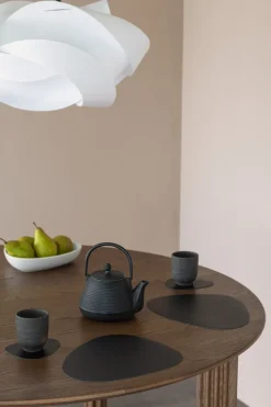 LIND DNA Serene placemat curve S 24x28 cm, Black Sale