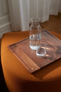 AYTM Sessio tray 34x40 cm, Walnut-Gold Brown Clearance