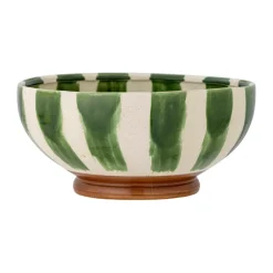 Bloomingville Shakti serving bowl Ø26 cm, Green-white GreenWhiteBrown Clearance