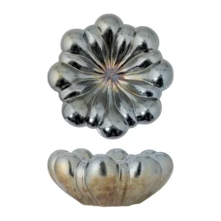 Bloomingville Sheeran bowl Ø31 cm, Silver Silver-coloured New