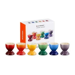 Le Creuset Signature stoneware egg cup 6-piece, Rainbow Multi