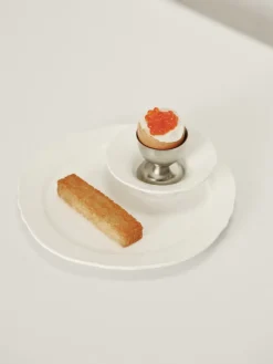Serax Silhouette deep side plate S Ø10.5 cm 4-pack, White Hot