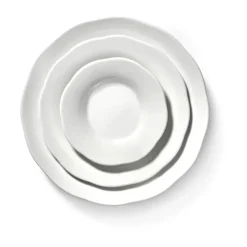 Serax Silhouette deep side plate S Ø10.5 cm 4-pack, White Hot