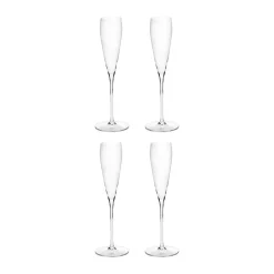 Serax Silhouette flute champagne glass 15 cl 4-pack, Clear Transparent Online