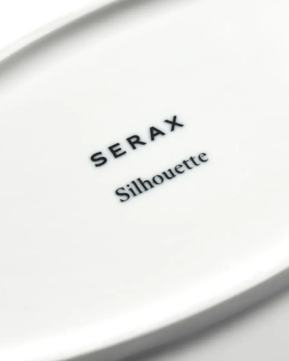 Serax Silhouette oval deep plate M 15x24.5 cm 2-pack, White New
