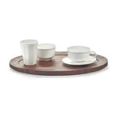 Serax Silhouette oval tray 21x30 cm, Ash Brown Outlet