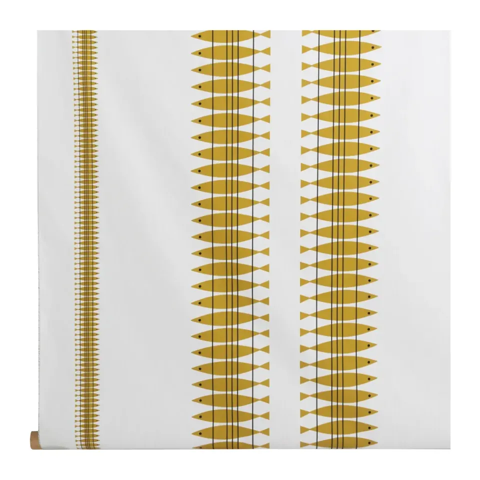 Almedahls Sill oilcloth by the metre, Ochre Yellow Discount