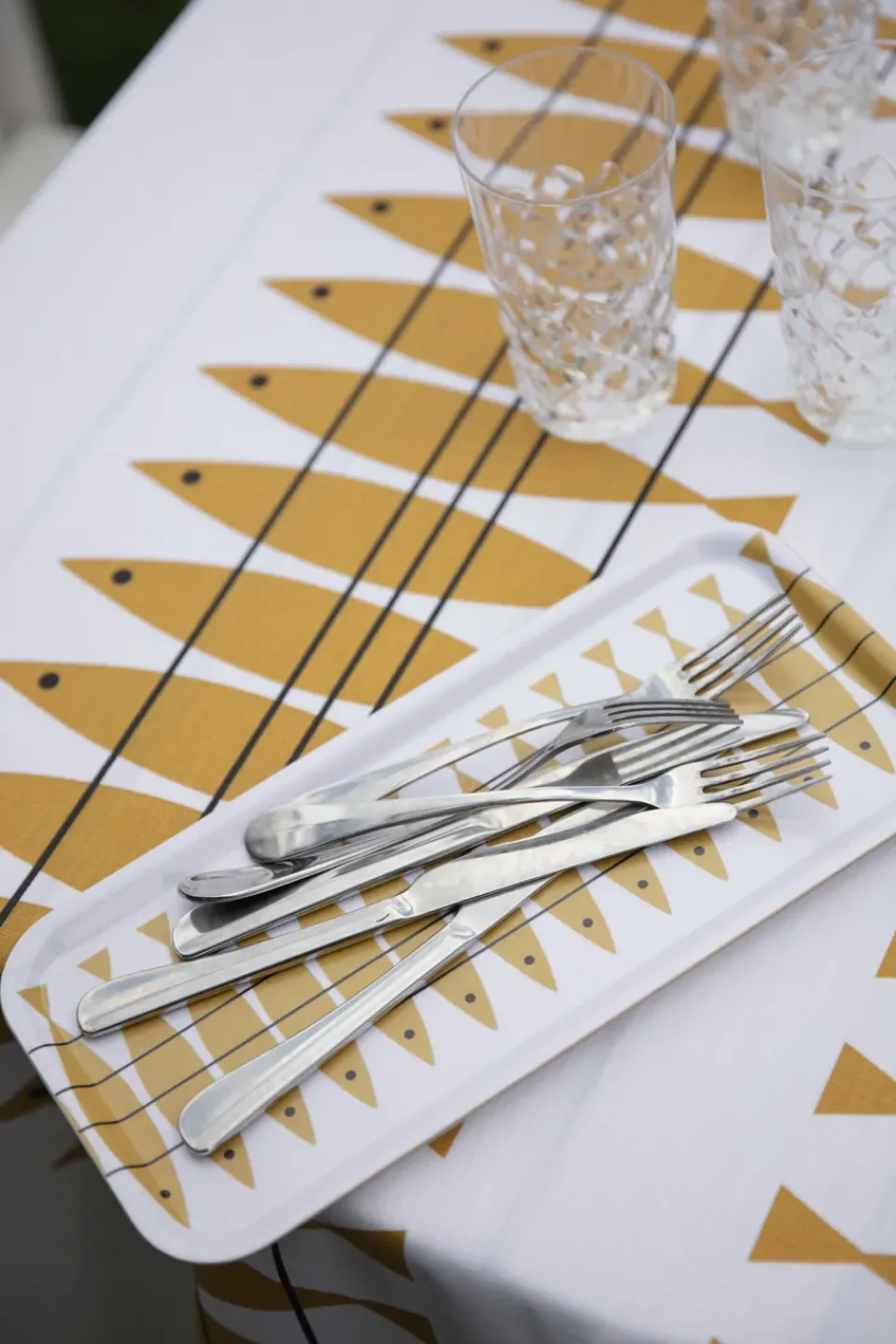 Almedahls Sill oilcloth by the metre, Ochre Yellow Discount