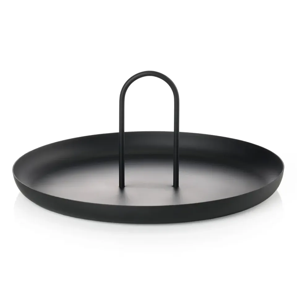 Zone Denmark Singles tray with handle Ø20 cm, Black Discount