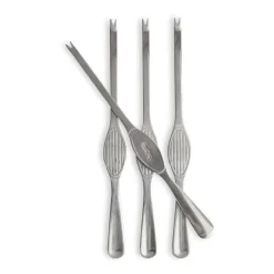 Sagaform Sivan sea food cutlery 4-pack, Silver Silver-coloured New