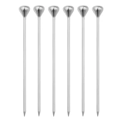 Georg Jensen Sky cocktail stick 6-pack, Stainless steel Silver-coloured