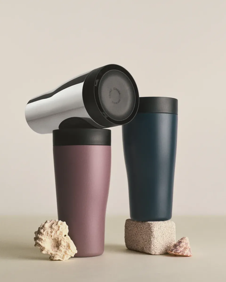 Georg Jensen Sky thermal cup 40 cl, Stainless steel Silver-coloured