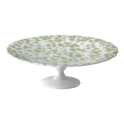 Wik & Walsøe Slåpeblom cake platter Ø21 cm, Green GreenMulti Best