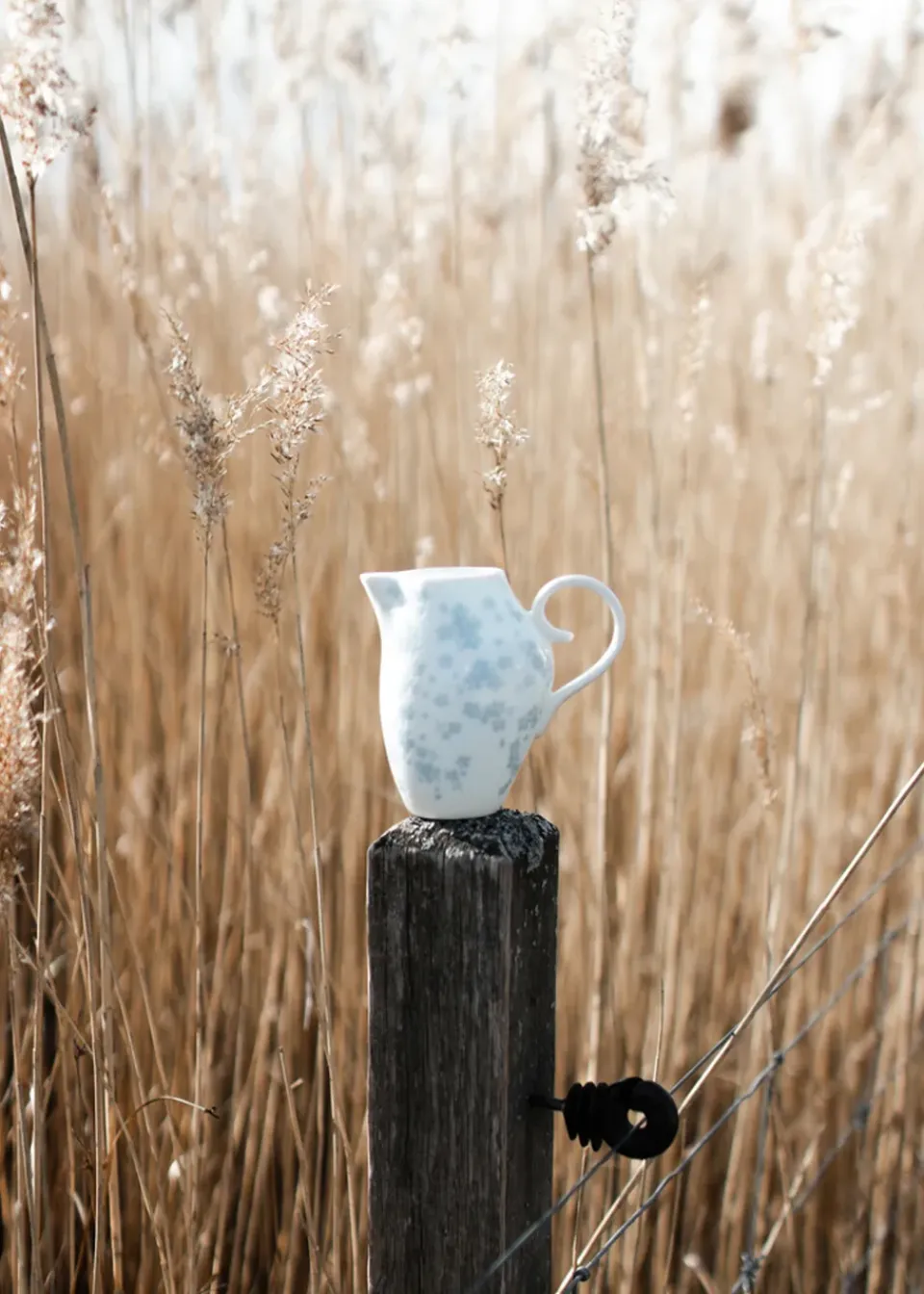 Wik & Walsøe Slåpeblom jug 25 cl, Blue Sale
