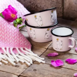 Muurla Snorkfröken enamel mug, 2.5 dl PinkBlack Online