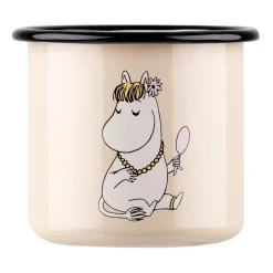 Muurla Snorkmaiden Retro enamel mug 37 cl, Beige BeigeMulti New