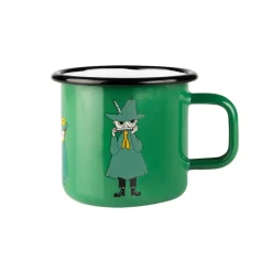 Muurla Snufkin enamel mug 37 cl, Green Hot