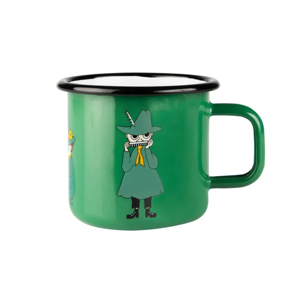Muurla Snufkin enamel mug 37 cl, Green Hot