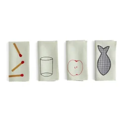 HAY Sobremesa linnen napkin 45x45 cm 4-pack, Green Outlet