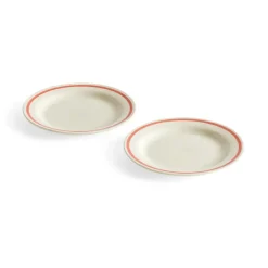 HAY Sobremesa plate Ø18.5 cm 2-pack, Red Clearance