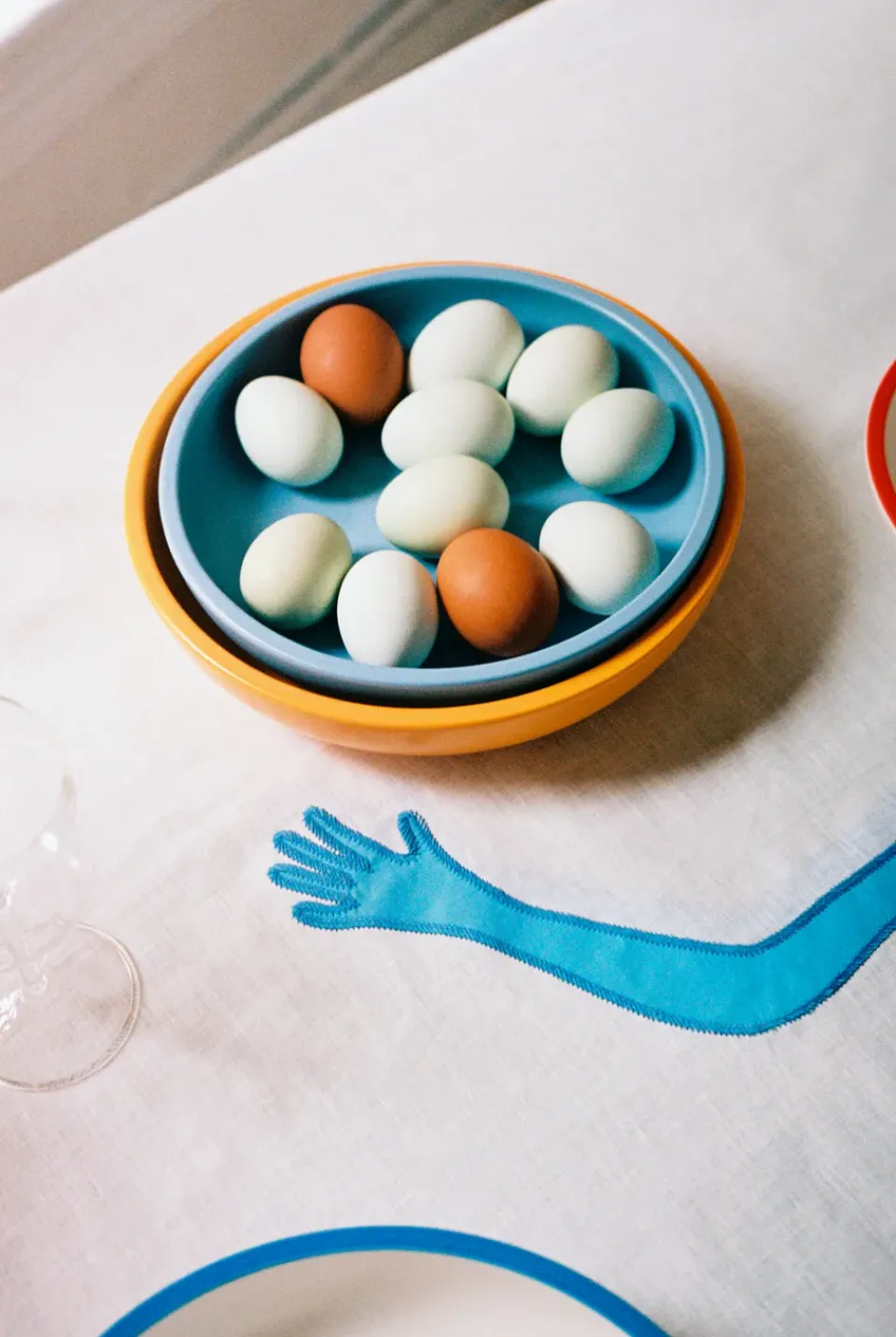 HAY Sobremesa serving bowl M Ø23 cm, Light Blue Best