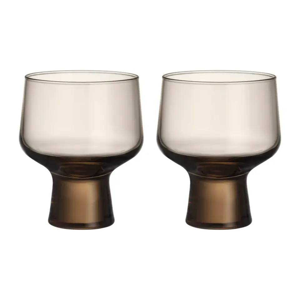 Iittala Solare glass on stem 29 cl 2-pack, Linen Beige Clearance