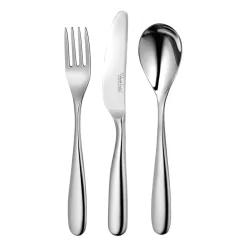 Robert Welch Stanton Bright children's cutlery 3 pieces, Stainless steel Silver-coloured Discount