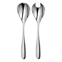 Robert Welch Stanton Bright salad servers 2 pieces, Stainless steel Silver-coloured Best