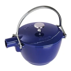 STAUB teapot cast iron round 1.15 L, Dark Blue Online