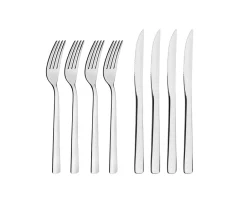 Tramontina Steak cutlery 8 pieces, Stainless steel Silver-coloured Best