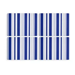 Spode Steccato placemats 30x40 cm 4-pack, Blue-white BlueWhite Clearance